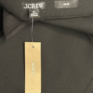 Black Jcrew Kate Pant New with tags. Never worn size 24